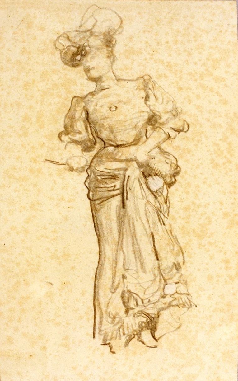 Donna in abito lungo - Certosa e Museo Nazionale S. Martino, Napoli